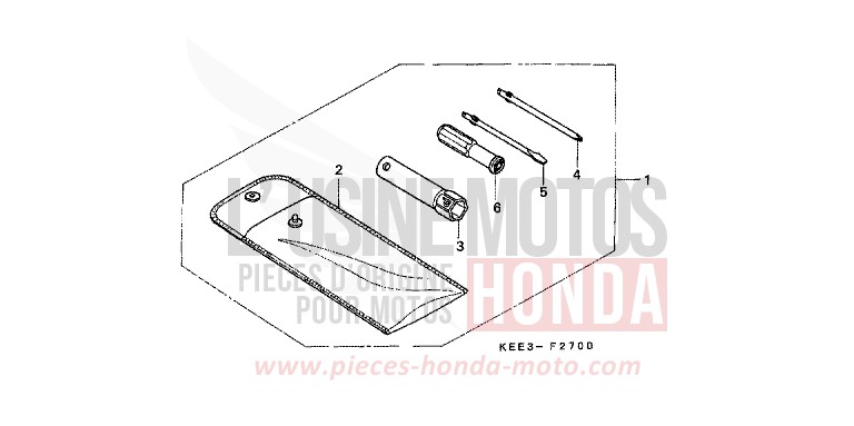WERKZEUGE von CB1300 Super Bold'or ABS RADIANT RED METALLIC (R218) von 1996